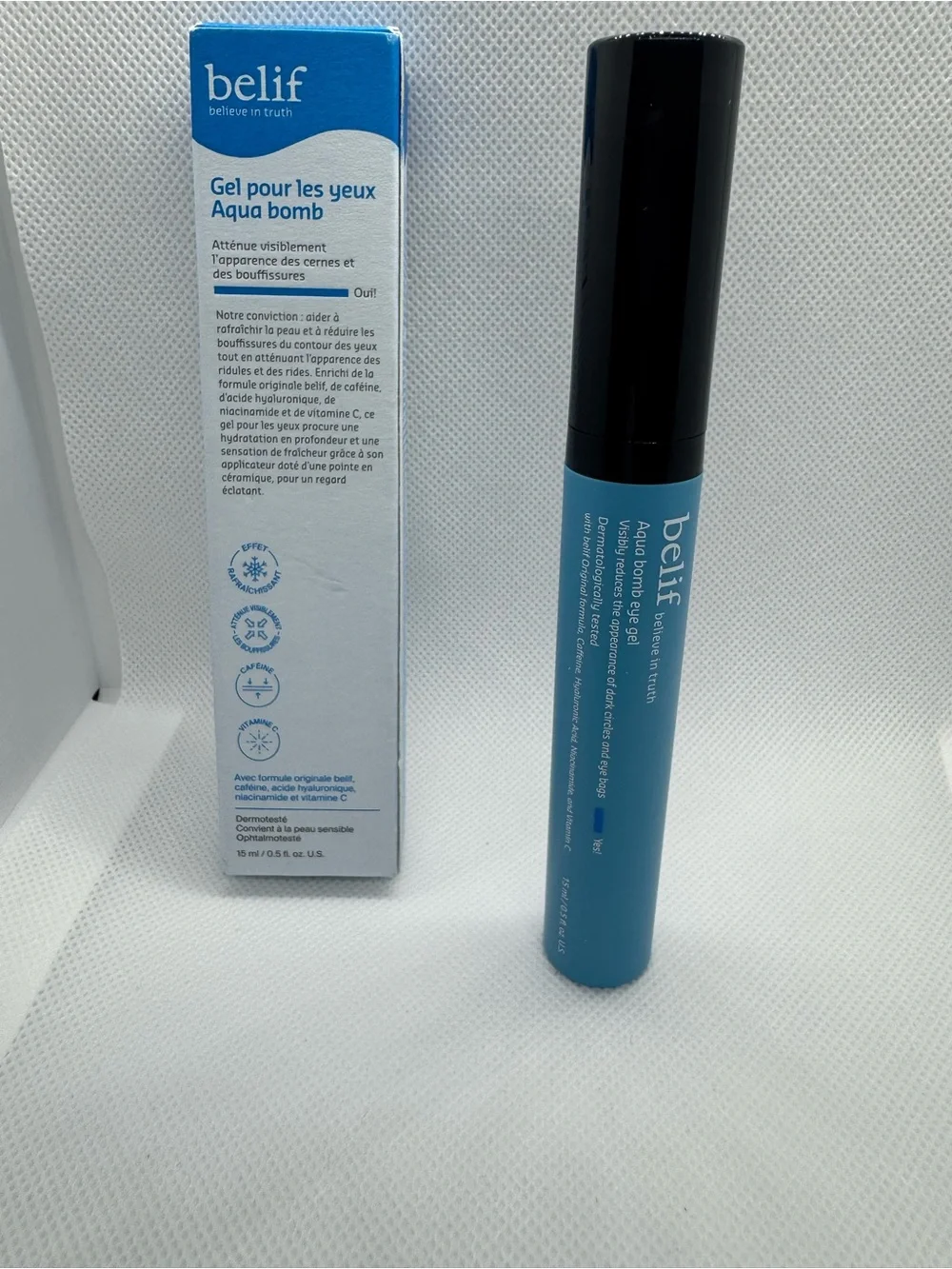 belif Aqua Bomb Depuffing Eye Gel – Blue